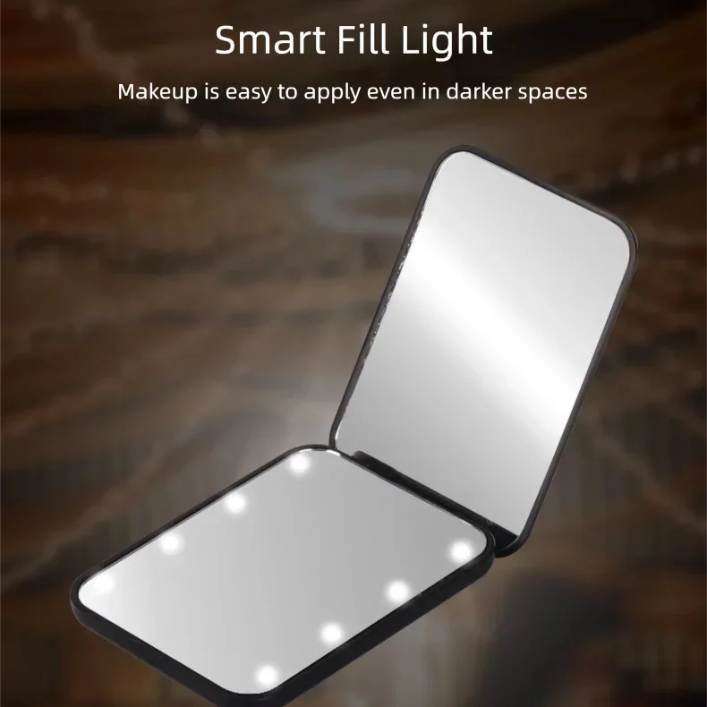 LED Travel Compact Mirror